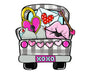 Valentine Sign, Valentine Truck, Love Sign, wood sign, CR-W-066 - DecoExchange®
