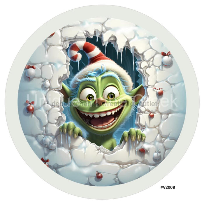 VINYL DECAL | 3D BREAKTHROUGH | ALIEN | V2008 - Unique in the Creek LTD