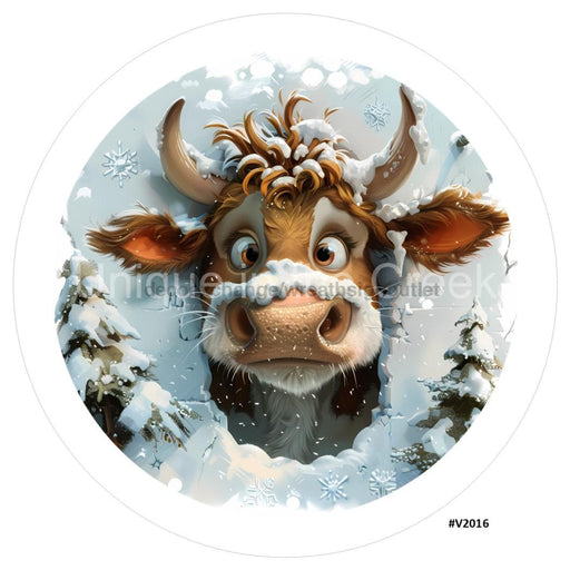 VINYL DECAL | 3D BREAKTHROUGH | COW | V2016 - Unique in the Creek LTD