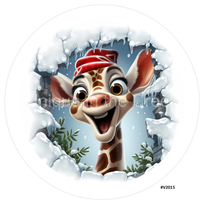 VINYL DECAL | 3D BREAKTHROUGH | GIRAFFE | V2015 - Unique in the Creek LTD