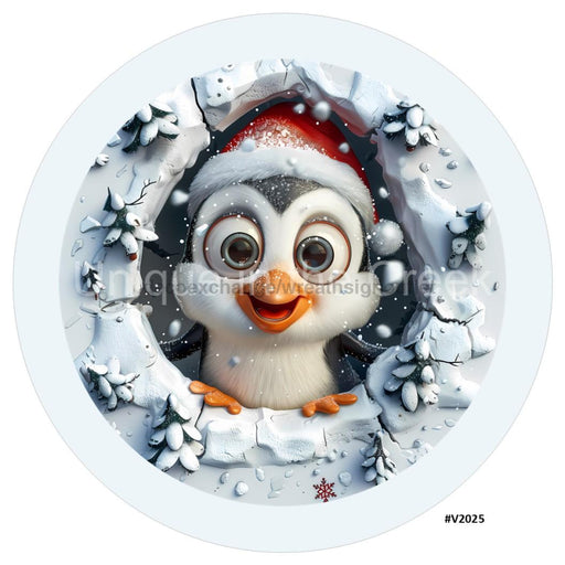 VINYL DECAL | 3D BREAKTHROUGH | PENGUIN | V2025 - Unique in the Creek LTD