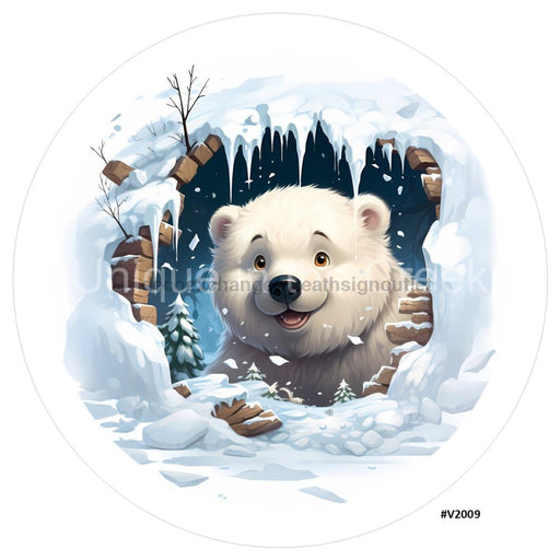 VINYL DECAL | 3D BREAKTHROUGH | POLAR BEAR | V2009 - Unique in the Creek LTD