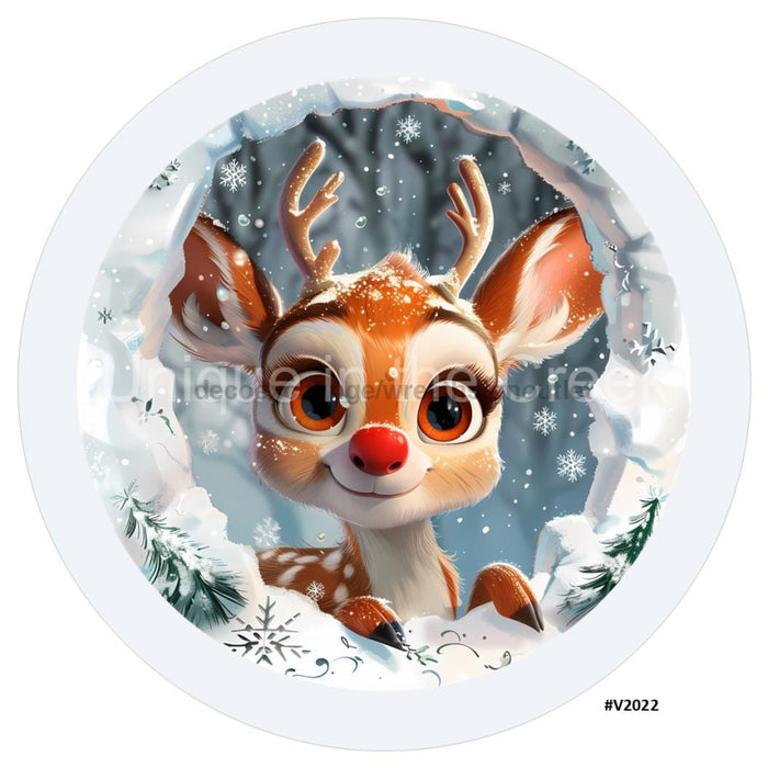 VINYL DECAL | 3D BREAKTHROUGH | REINDEER | V2022 - Unique in the Creek LTD