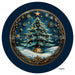 VINYL DECAL | 3D WOOD LOOKING | CHRISTMAS TREE | BLUE/GOLD | V2044 - Unique in the Creek LTD
