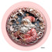 VINYL DECAL | 3D WOOD LOOKING | SANTA | PINK/WHITE | V2039 - Unique in the Creek LTD