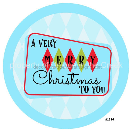 Vinyl Decal | A Very Merry Christmas | Diamond Shapes | Christmas - Unique in the Creek LTD
