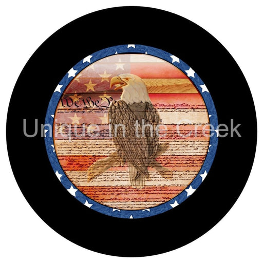 VINYL DECAL | BALD EAGLE | WE THE PEOPLE | 4TH OF JULY | PATRIOTIC | USA | EVERYDAY - Unique in the Creek LTD