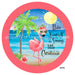 Vinyl Decal | Beach / Flamingo | Sunny Little Christmas | Christmas - Unique in the Creek LTD