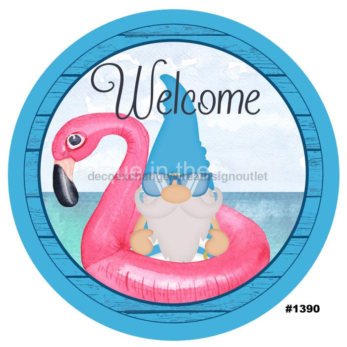VINYL DECAL | BEACH | GNOMES | WELCOME | FLAMINGO | SUMMER - Unique in the Creek LTD