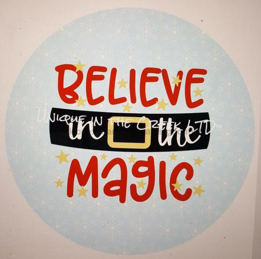 Vinyl Decal | Believe In Magic | Christmas | Winter - Unique in the Creek LTD