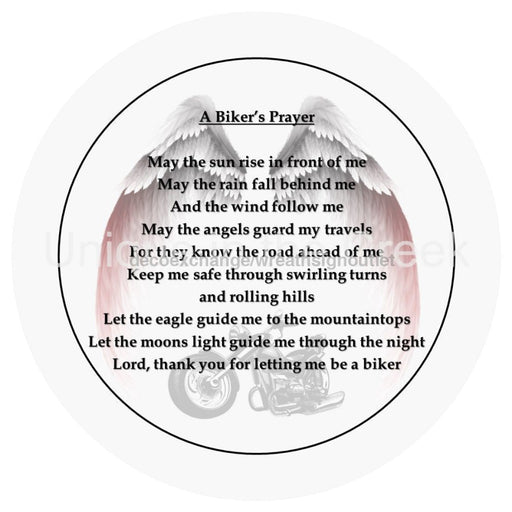 VINYL DECAL | BIKER'S PRAYER | EVERYDAY - Unique in the Creek LTD