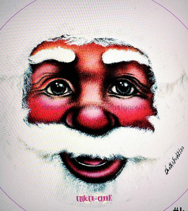 Vinyl Decal | Black Santa | Iveth Wright | Winter | Christmas - Unique in the Creek LTD