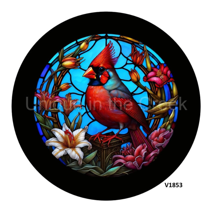 VINYL DECAL | CARDINAL | STAIN GLASS - Unique in the Creek LTD