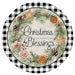 VINYL DECAL | CHRISTMAS BLESSINGS | FOLIAGE | WHITE & BLACK | BUFFALO CHECK | CHRISTMAS - Unique in the Creek LTD
