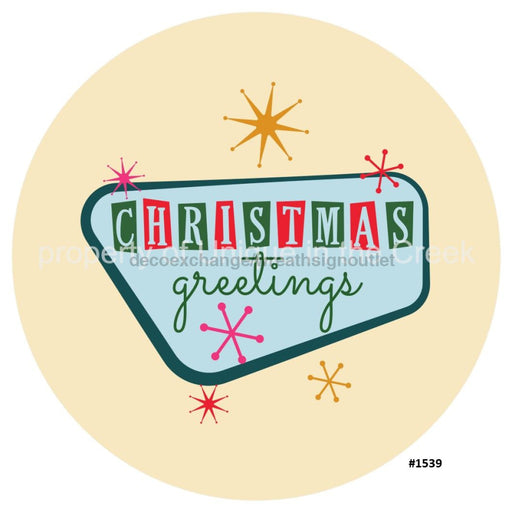 Vinyl Decal | Christmas Greetings | Multicolor - Unique in the Creek LTD