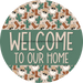 Wreath Sign Christmas Wreath Sign Welcome Western Decoe-2370 For Round vinyl