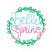 VINYL DECAL | CURSIVE | HELLO | SPRING - Unique in the Creek LTD