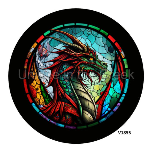 VINYL DECAL | DRAGON | STAIN GLASS | EVERYDAY - Unique in the Creek LTD