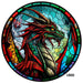 VINYL DECAL| DRAGON | STAINED GLASS - Unique in the Creek LTD