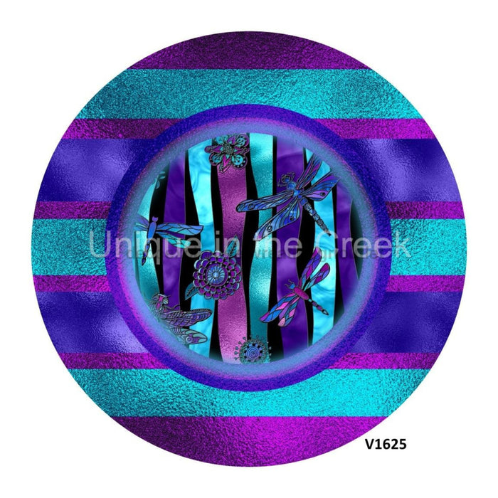 VINYL DECAL | DRAGONFLY / FLORALS | STAINED GLASS LOOK | SPRING | EVERYDAY - Unique in the Creek LTD