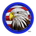 VINYL DECAL | EAGLE | RED/WHITE/BLUE | STAINED GLASS LOOK | PATRIOTIC / USA - Unique in the Creek LTD