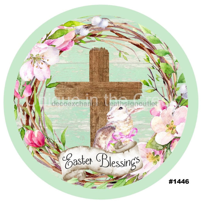 Vinyl Decal | EASTER BLESSINGS | CROSS | EASTER | RELIGIOUS | HOLIDAYS - Unique in the Creek LTD