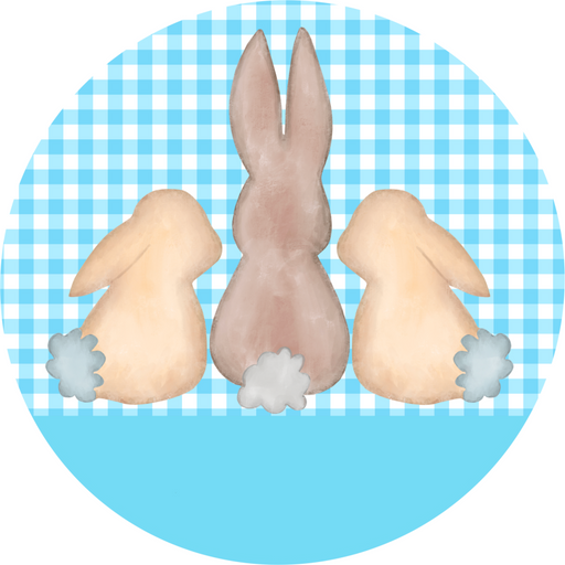 Wreath Sign, Easter Sign, 10" Round Metal Sign DECOE-404, Sign For Wreath, DecoExchange - DecoExchange