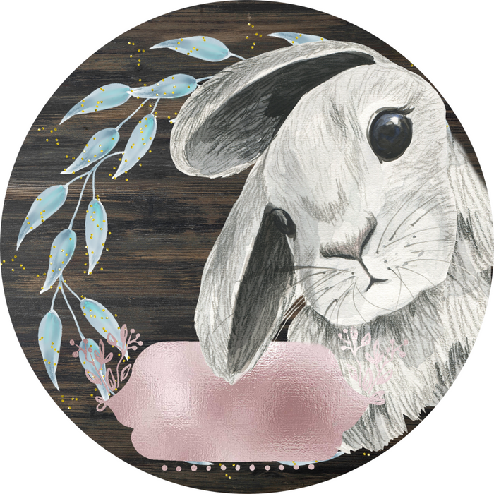 Vinyl Decal, Easter Sign, 10" Round Metal Sign VINYL-DECOE-415, Sign For Wreath, DecoExchange - DecoExchange