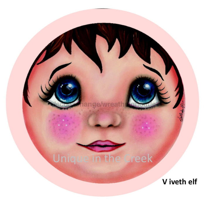 Vinyl Decal | Elf | Angel | Iveth Wright | Christmas | Winter 10.5’’ Vinyl Round 10.5’’ Vinyl Round