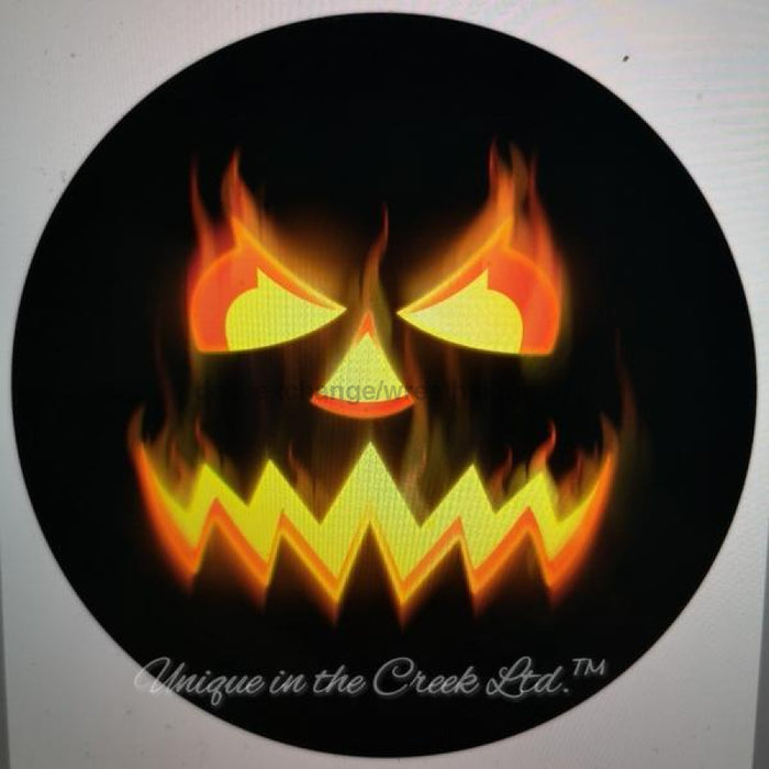 Vinyl Decal | Evil Pumpkin | Halloween | Autumn | Fall - Unique in the Creek LTD