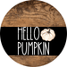 Wreath Sign Fall Hello Pumpkin Decoe-2344 For Round vinyl