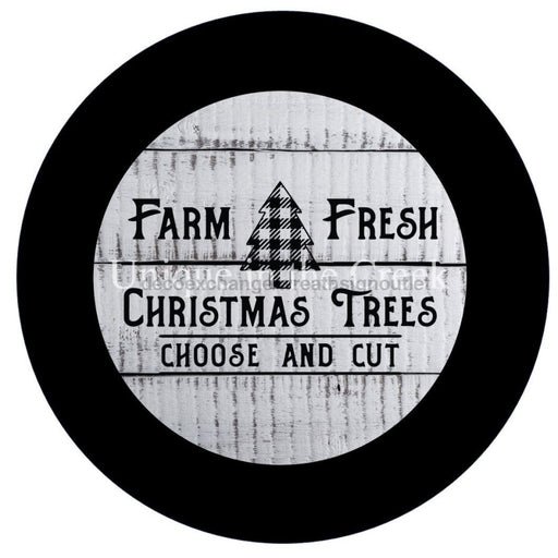 Vinyl Decal | Farm Fresh Tree | Welcome | Winter | Christmas - Unique in the Creek LTD