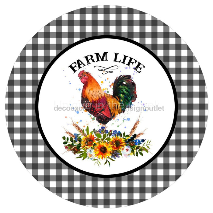 VINYL DECAL | FARM LIFE | ROOSTER | FARMHOUSE | BUFFALO CHECK | WELCOME | EVERYDAY - Unique in the Creek LTD
