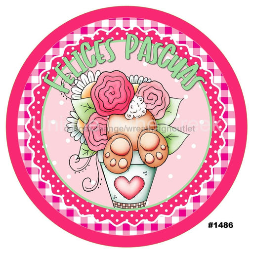 Vinyl Decal | FELICES PASCUAS | EASTER | SPANISH | BUNNY | SPRING | HOLIDAYS - Unique in the Creek LTD