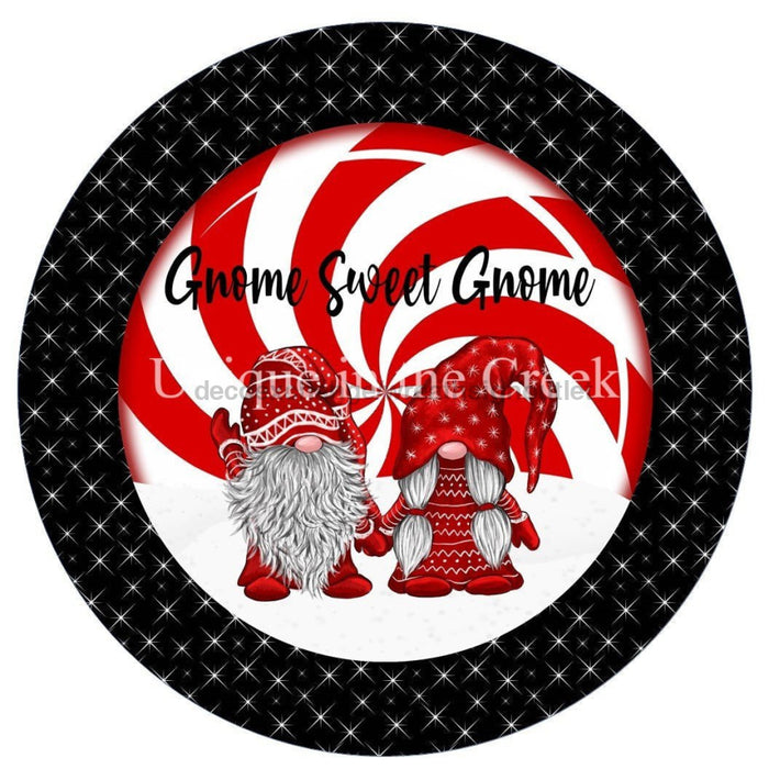 Vinyl Decal | Gnome Sweet Gnome | Winter | Christmas - Unique in the Creek LTD