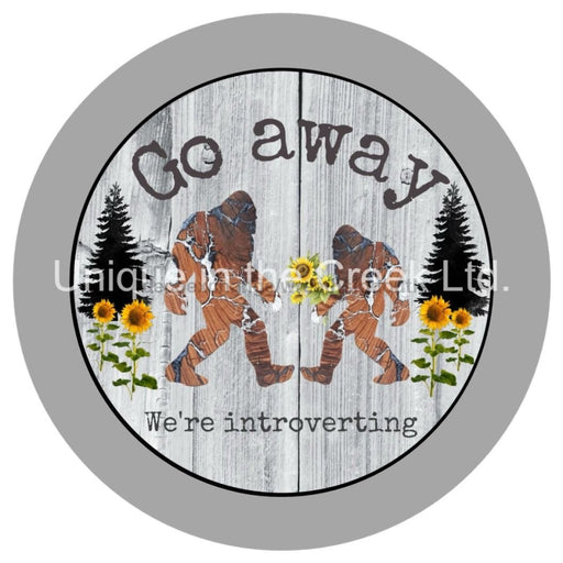 VINYL DECAL | GO AWAY | INTROVERTING | WELCOME | EVERYDAY - Unique in the Creek LTD