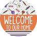 Wreath Sign Halloween Wreath Sign Candy Decoe-2400 For Round vinyl