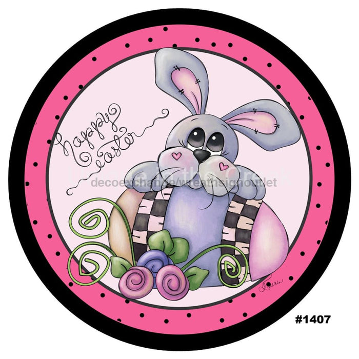 Vinyl Decal | HAPPY EASTER | BUNNY | RABBIT | EASTER | SPRING - Unique in the Creek LTD