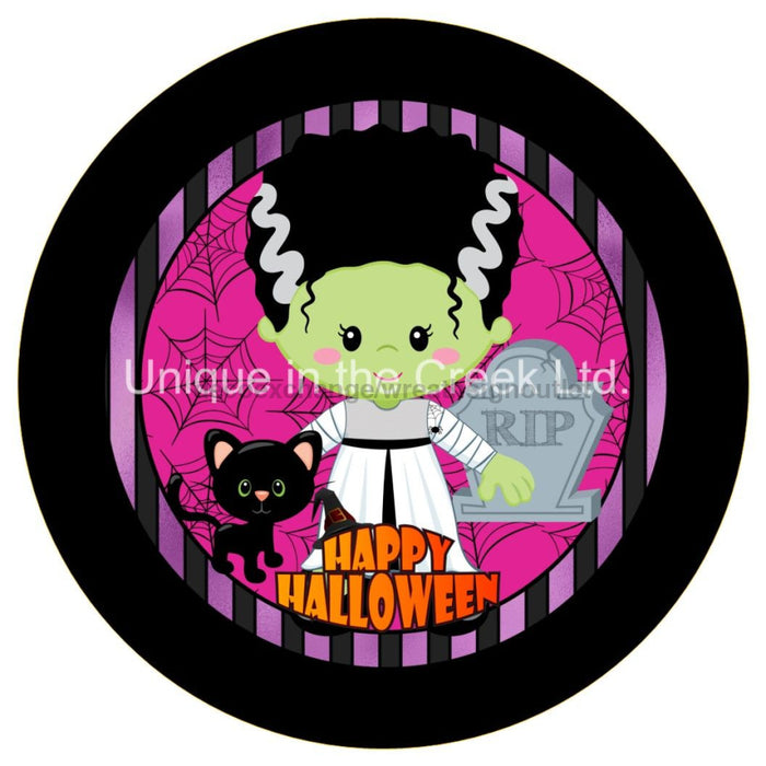Vinyl Decal | Happy Halloween | Frankenstein | Halloween | Autumn | Fall - Unique in the Creek LTD