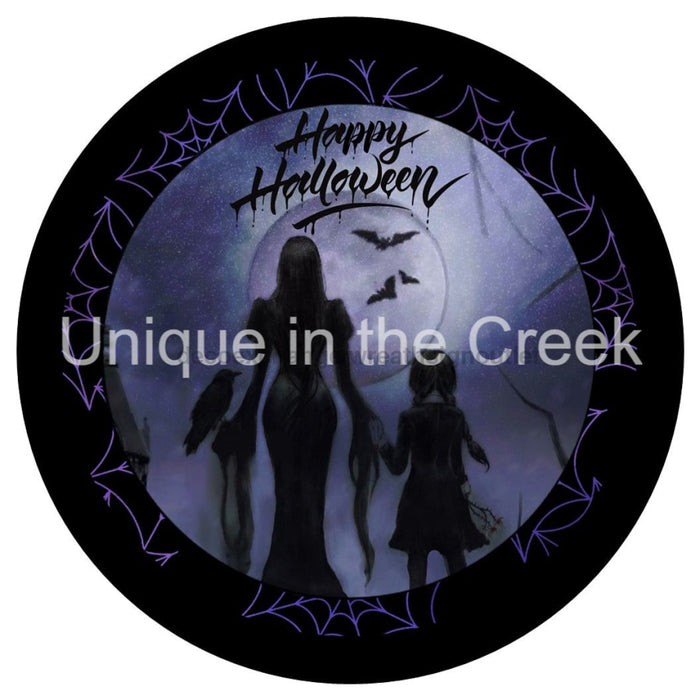 VINYL DECAL | HAPPY HALLOWEEN | SILHOUETTES | BATS | HALLOWEEN - Unique in the Creek LTD