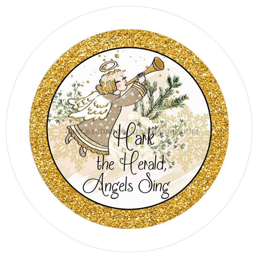VINYL DECAL | HARK THE HERALD | ANGELS SING | WINTER | CHRISTMAS | RELIGIOUS - Unique in the Creek LTD