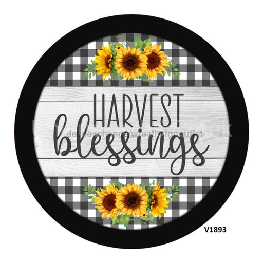 VINYL DECAL | HARVEST BLESSING | SUNFLOWER | FALL - Unique in the Creek LTD