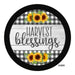 VINYL DECAL | HARVEST BLESSING | SUNFLOWER | FALL - Unique in the Creek LTD