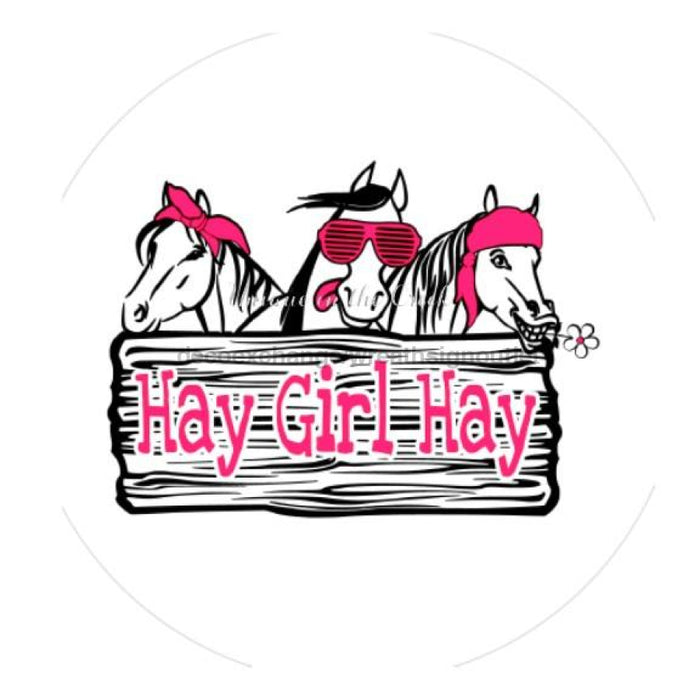 VINYL DECAL | HAY GIRL HAY | HORSE | FARMHOUSE | EVERYDAY - Unique in the Creek LTD