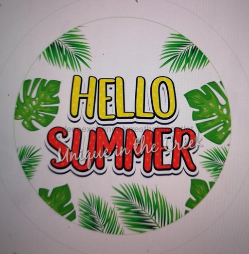 VINYL DECAL | HELLO SUMMER | WELCOME| SUMMER - Unique in the Creek LTD