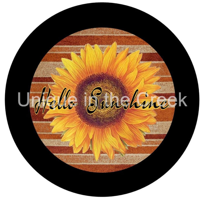 VINYL DECAL | HELLO SUNSHINE | SUNFLOWER | EVERYDAY - Unique in the Creek LTD