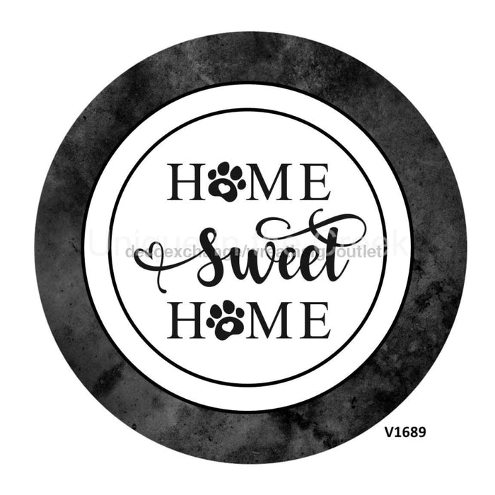 VINYL DECAL | HOME SWEET HOME | PAW PRINTS | EVERYDAY | PETS - Unique in the Creek LTD