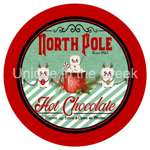 VINYL DECAL | HOT CHOCOLATE | NORTH POLE | MARSHMALLOW | CHRISTMAS | WINTER - Unique in the Creek LTD