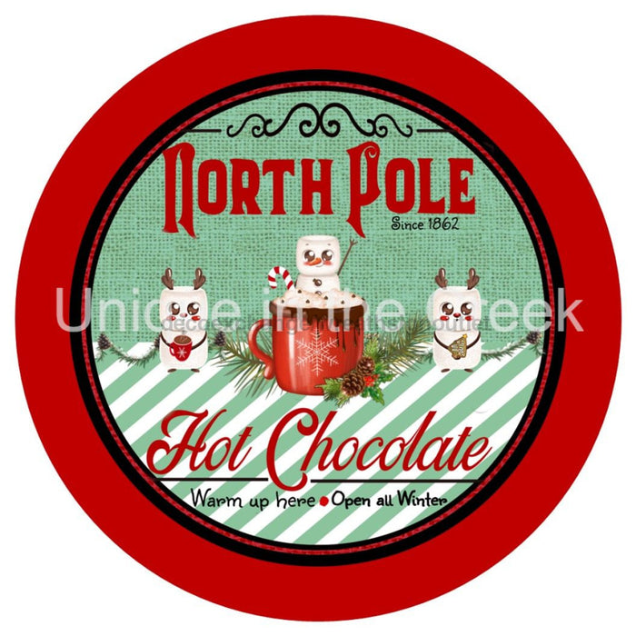 VINYL DECAL | HOT CHOCOLATE | NORTH POLE | MARSHMALLOW | CHRISTMAS | WINTER - Unique in the Creek LTD