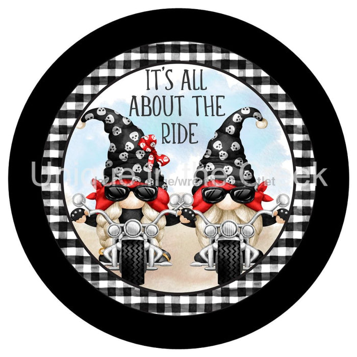 VINYL DECAL | ITS ALL ABOUT THE RIDE | TWIN GNOMES | MOTORCYCLES | CHECK | EVERYDAY | WELCOME | SUMMER - Unique in the Creek LTD